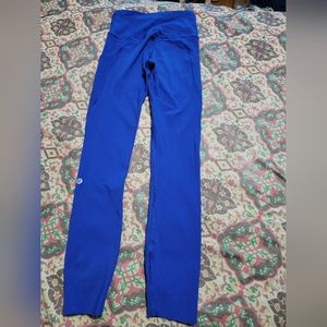 Lululemon Fast and Free 25" Size 0 Electric Blue